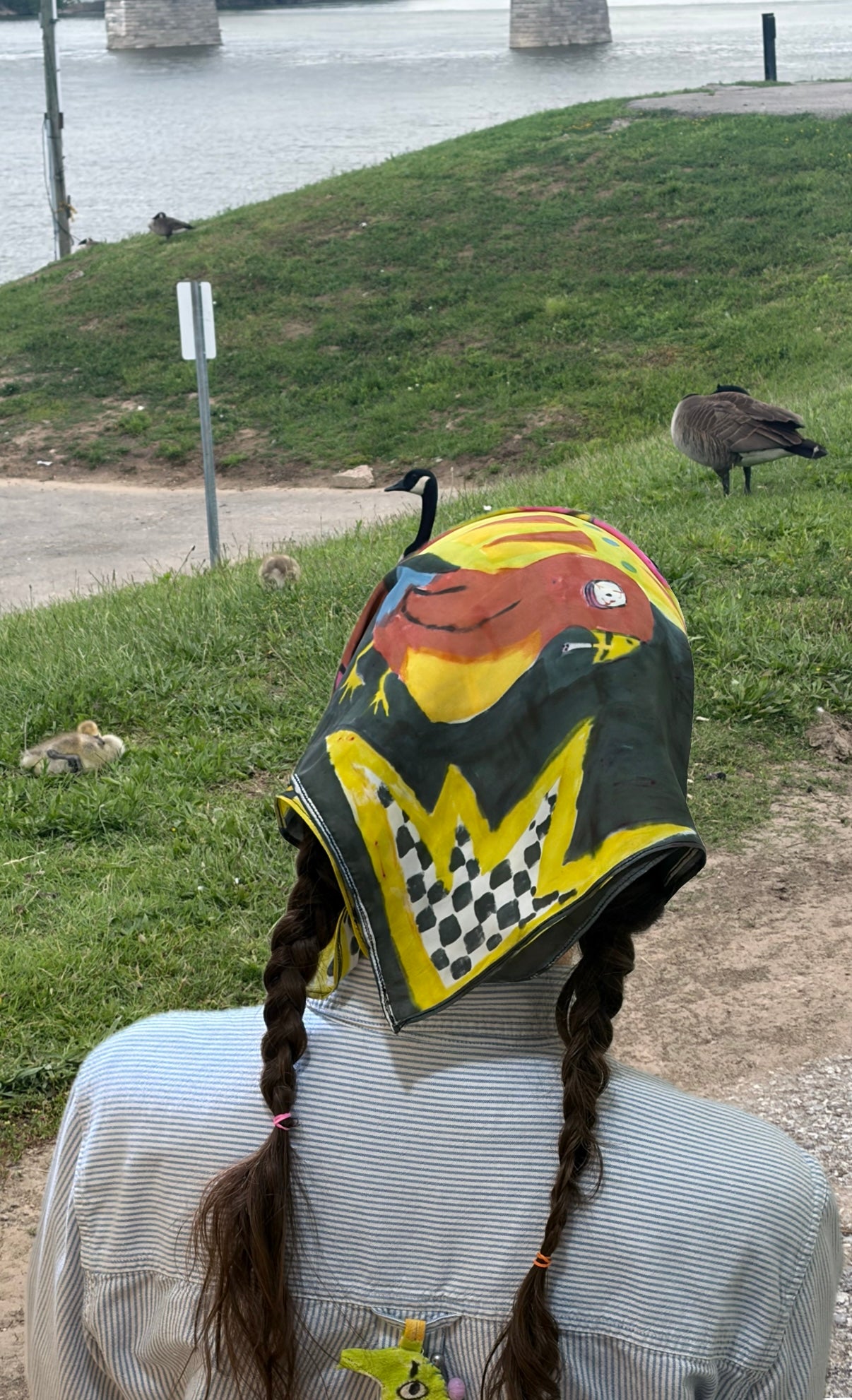 Why Is There A Bird Orange Peel Silk Scarf