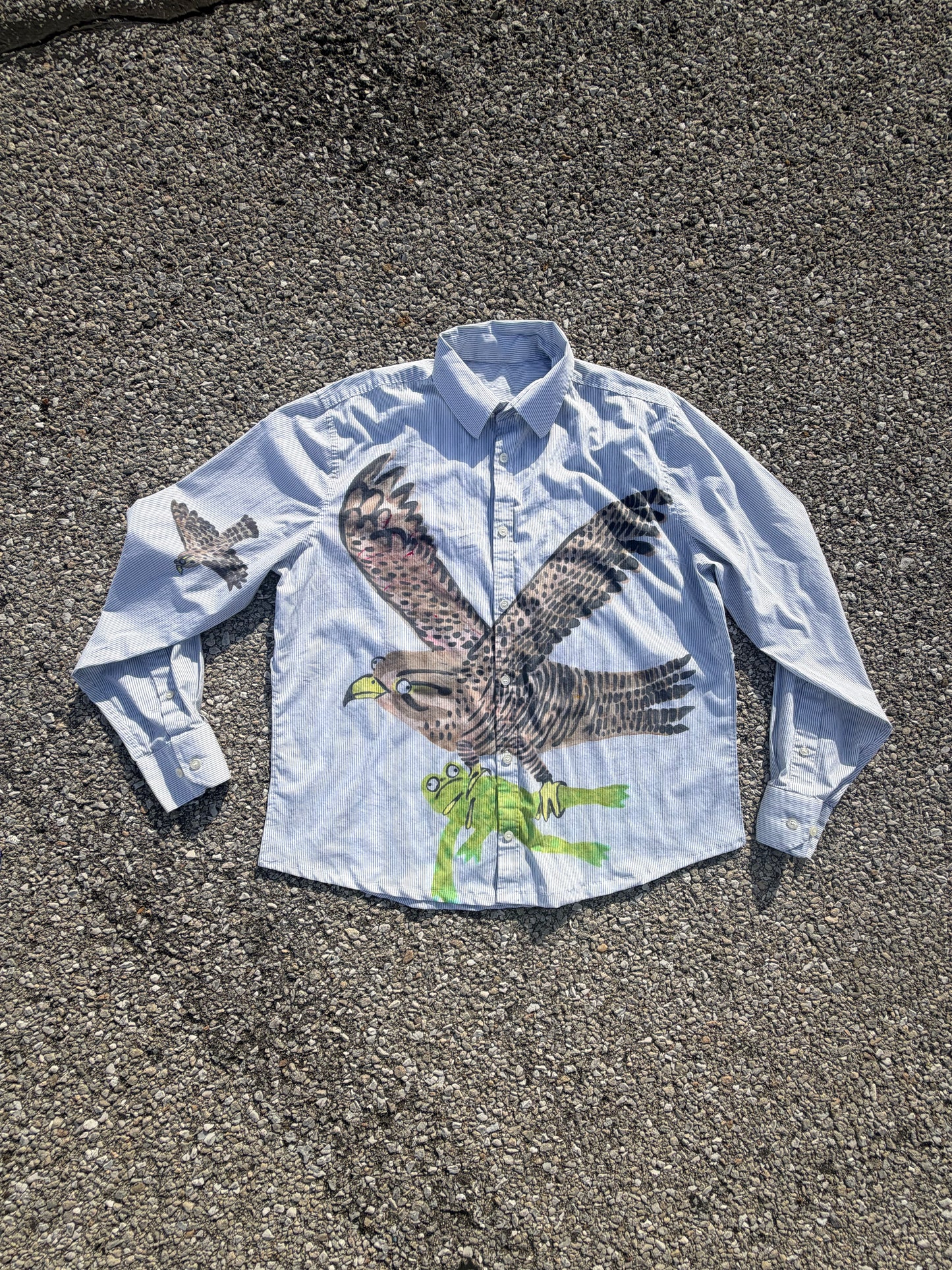 Fringefibre x Shop Rephrase Falcon Loves Frog Button Down M