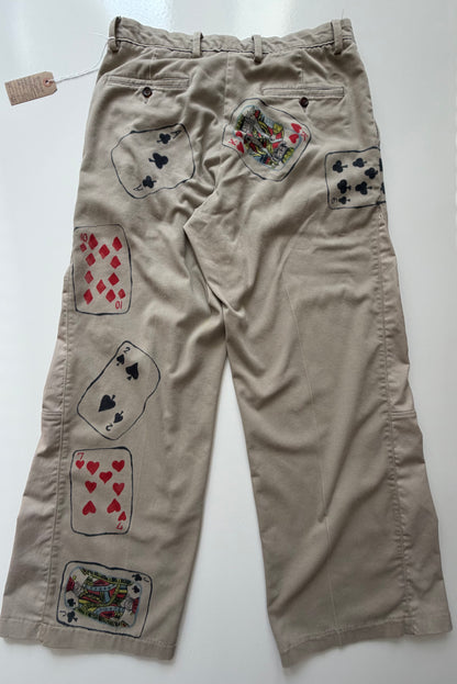Fringefibre x Shop Rephrase Playing Card Trouser Unisex 35"
