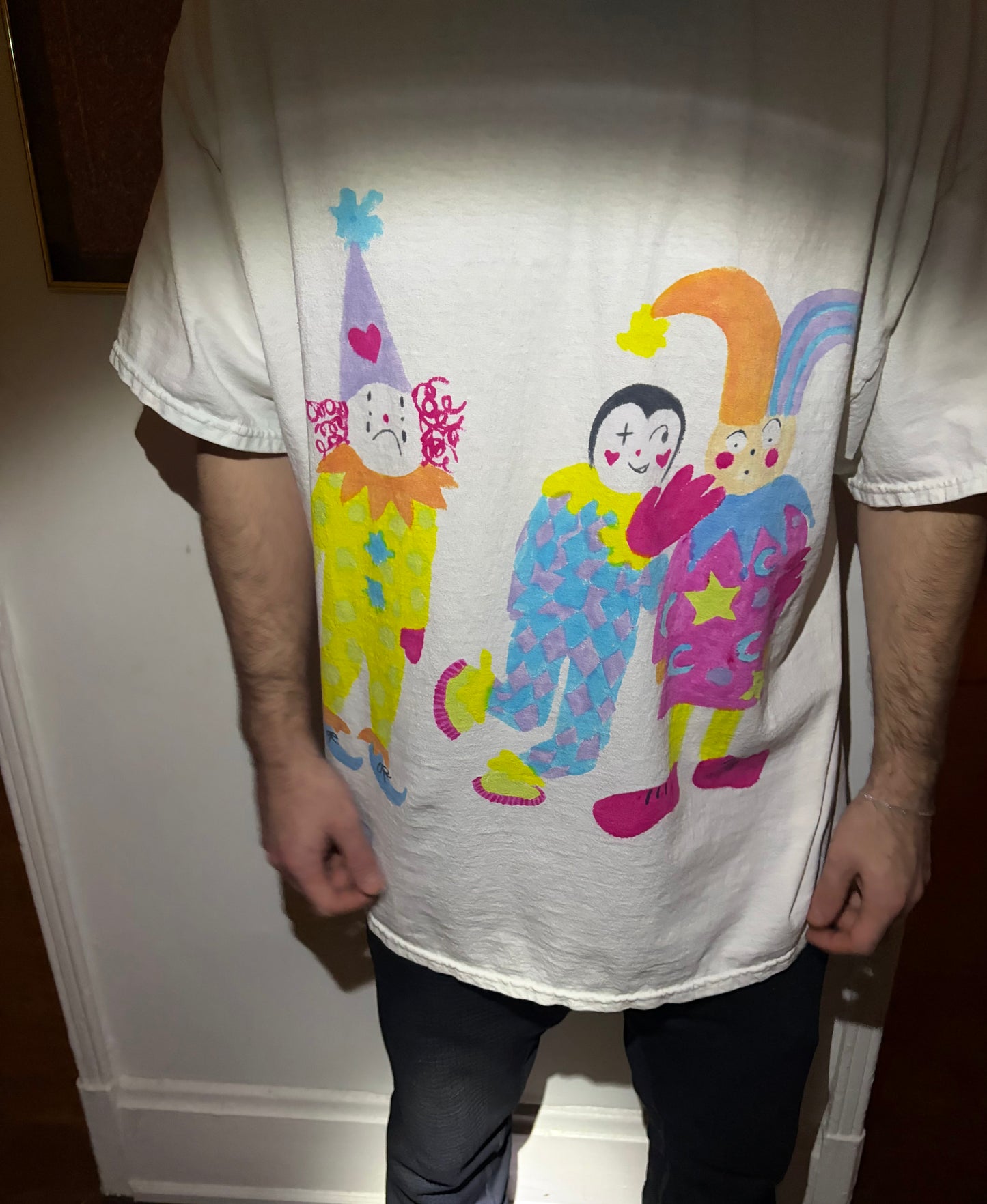 Clownin Around Upcycled T-Shirt 2XL