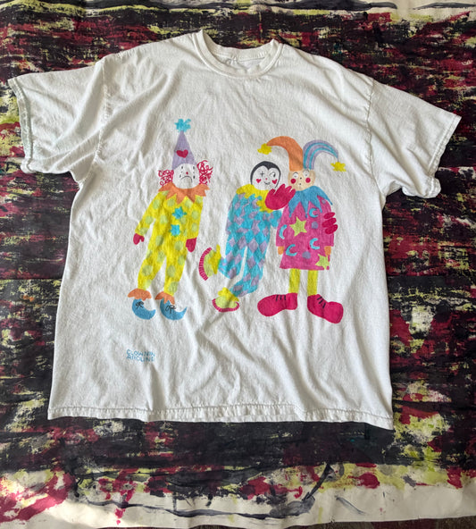 Clownin Around Upcycled T-Shirt 2XL