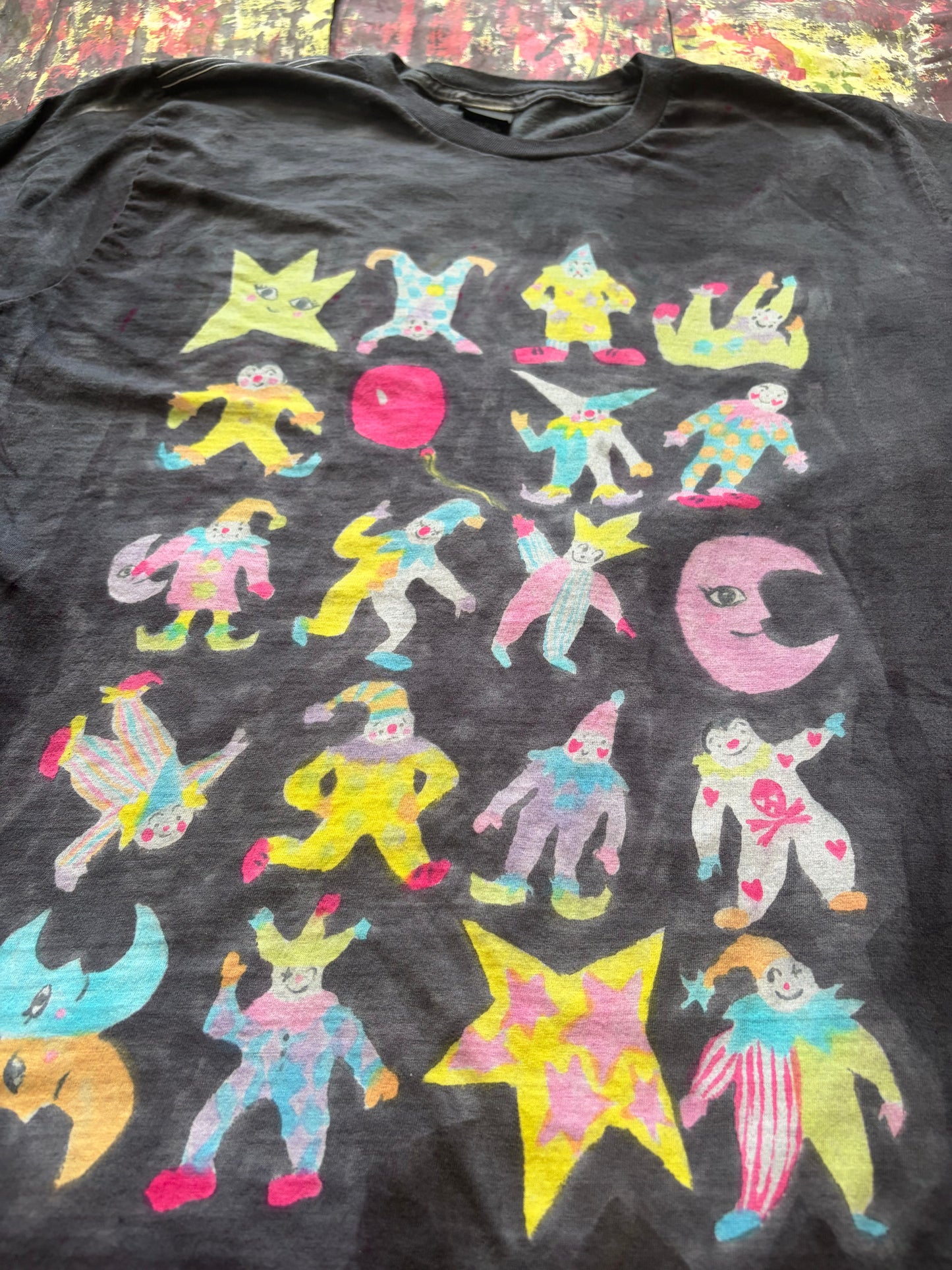 Many Many Clowns Longsleeve T-Shirt L