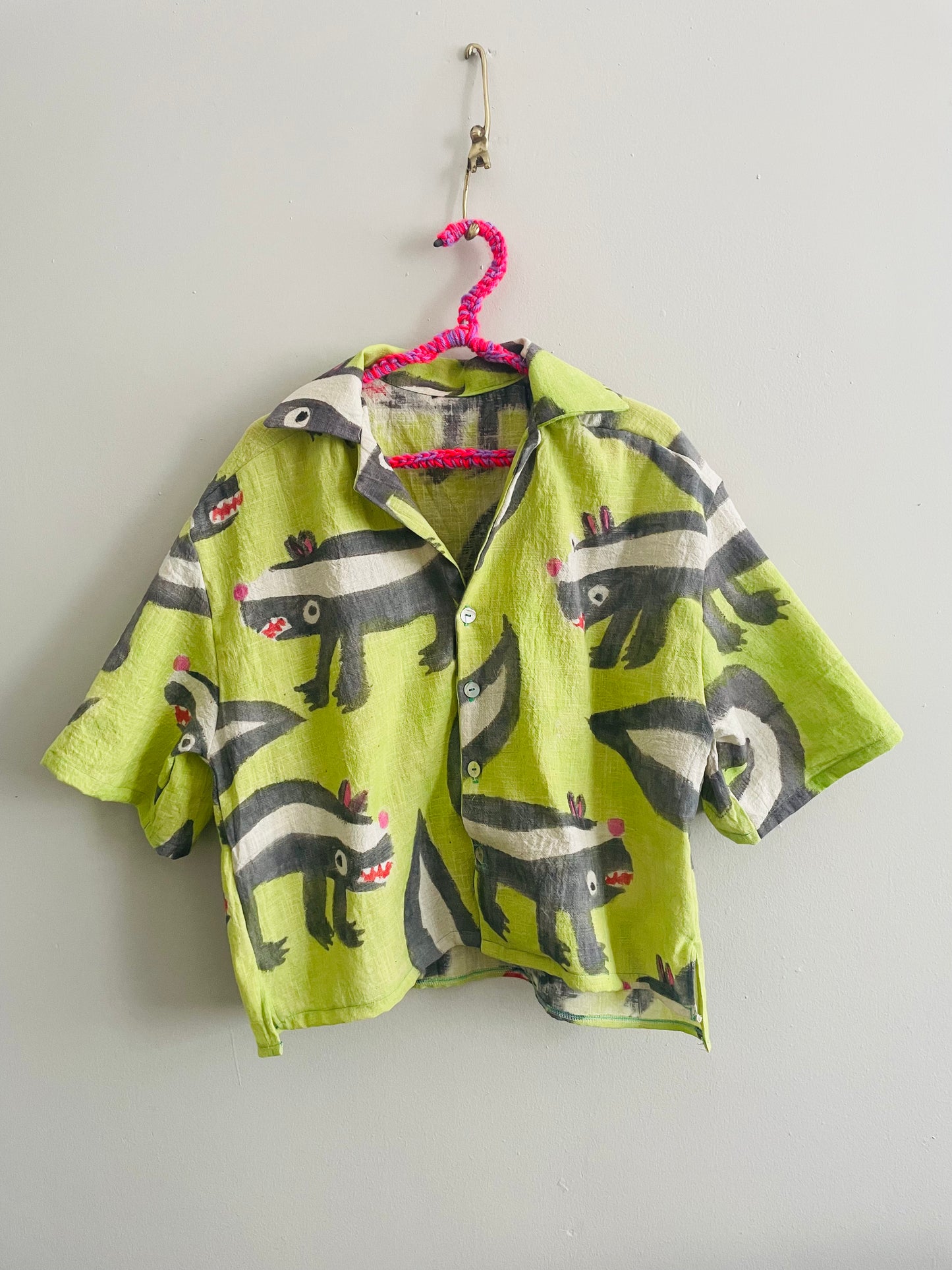 Skunk Button Down Large