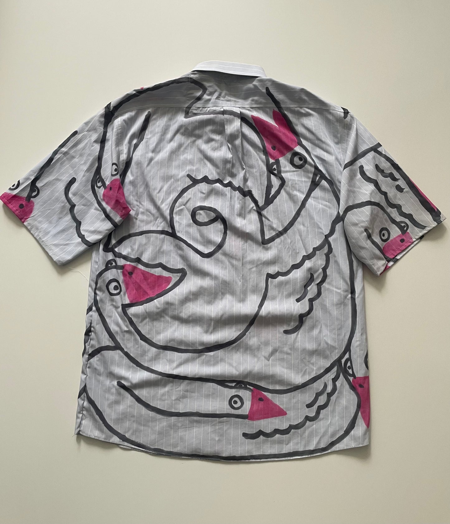 Goose Upcycled short sleeve button down XL