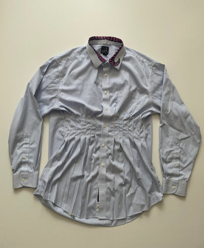 Rat Attack Pleated Button Down women's L